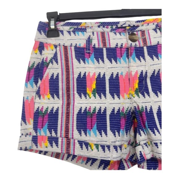 American Eagle Outfitters Women’s Size 2 Aztec Print Stretch Midi Shorts NEW - Picture 12 of 13